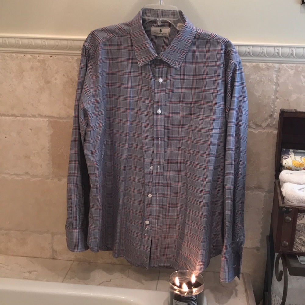 Southern pines cotton button down shirt